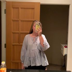 peasant-style top LUCKY BRAND